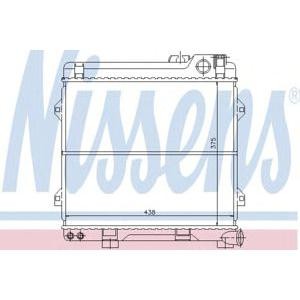 воден радиатор NISSENS 60639