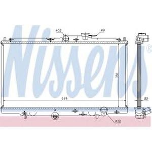 воден радиатор NISSENS 62258 
