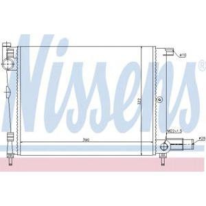 воден радиатор NISSENS 61391