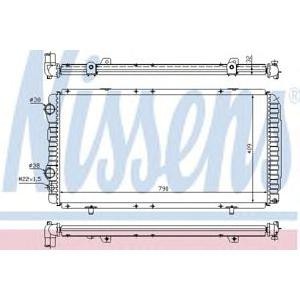воден радиатор NISSENS 61390