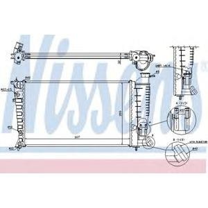 воден радиатор NISSENS 61381A