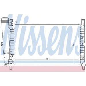 воден радиатор NISSENS 61852