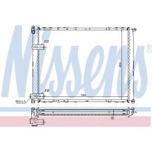 воден радиатор NISSENS 63943A 