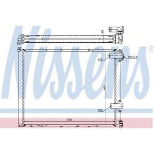 воден радиатор NISSENS 63942A 