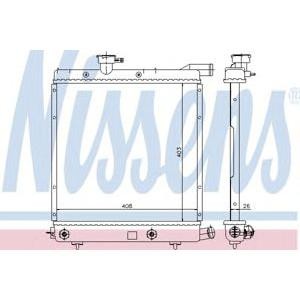 воден радиатор NISSENS 60979