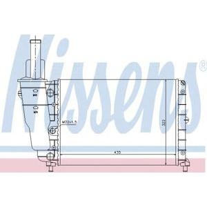 воден радиатор NISSENS 61856