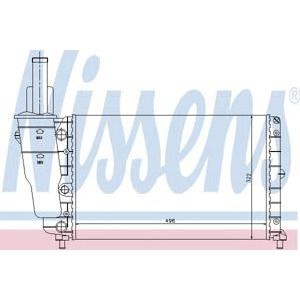 воден радиатор NISSENS 61857