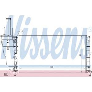 воден радиатор NISSENS 61858 