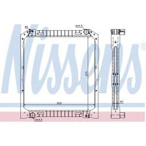 воден радиатор NISSENS 62349A 