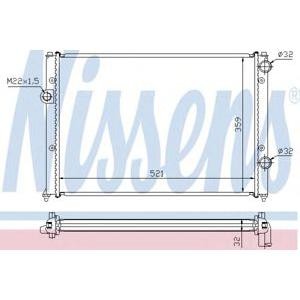 воден радиатор NISSENS 652511 