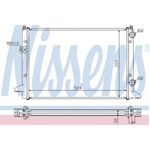 воден радиатор NISSENS 65253 