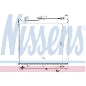 воден радиатор NISSENS 64162