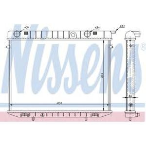 воден радиатор NISSENS 63244 