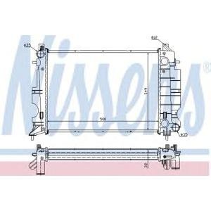 воден радиатор NISSENS 64038A