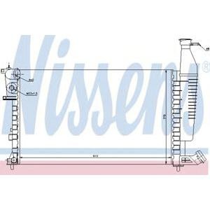 воден радиатор NISSENS 63574A 