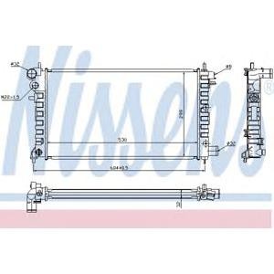 воден радиатор NISSENS 63576A 