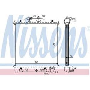 воден радиатор NISSENS 633081 