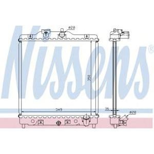 воден радиатор NISSENS 63309A 