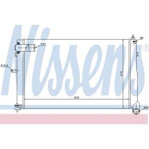 воден радиатор NISSENS 61308 
