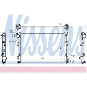 воден радиатор NISSENS 61875A