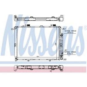 воден радиатор NISSENS 62691A 