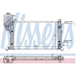 воден радиатор NISSENS 62686A
