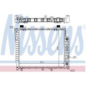 воден радиатор NISSENS 62755A