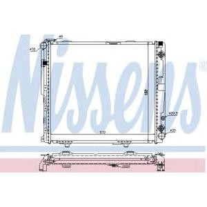 воден радиатор NISSENS 62699A 
