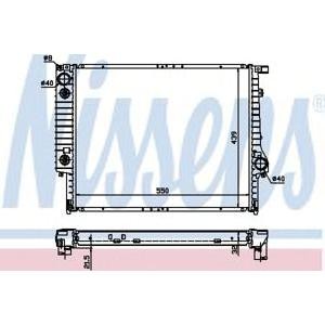 воден радиатор NISSENS 60618A