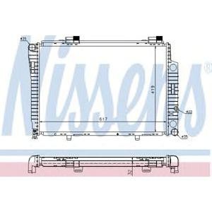 воден радиатор NISSENS 62750A 