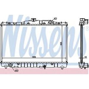 воден радиатор NISSENS 64738 