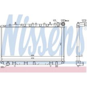 воден радиатор NISSENS 62972 