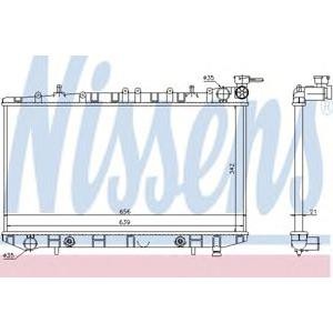воден радиатор NISSENS 629731 