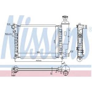 воден радиатор NISSENS 61358A