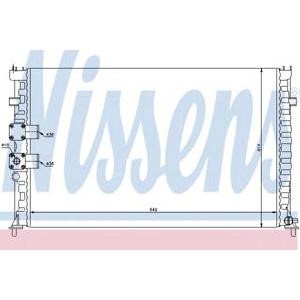 воден радиатор NISSENS 63735 
