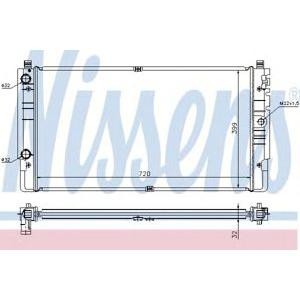 воден радиатор NISSENS 65238A 