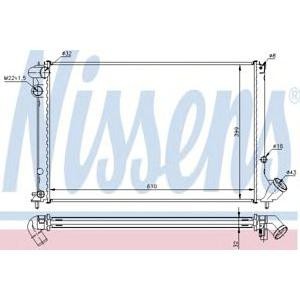 воден радиатор NISSENS 61339 
