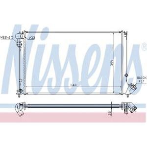 воден радиатор NISSENS 63739