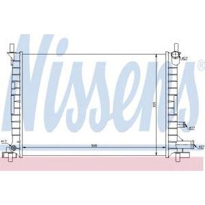 воден радиатор NISSENS 62086 