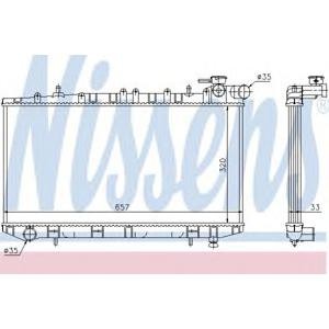 воден радиатор NISSENS 62985 