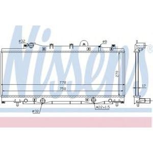 воден радиатор NISSENS 61798