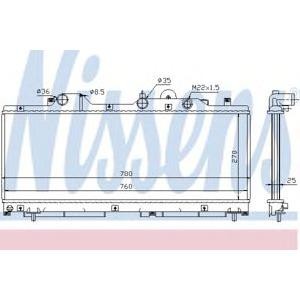 воден радиатор NISSENS 61796