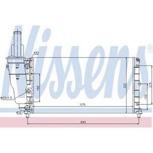 воден радиатор NISSENS 61799 