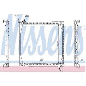 воден радиатор NISSENS 64069A