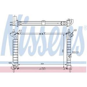 воден радиатор NISSENS 63291A 