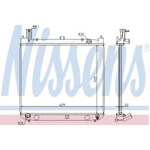 воден радиатор NISSENS 64858A 