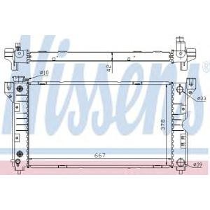 воден радиатор NISSENS 60984