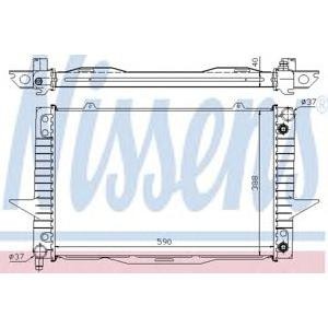 воден радиатор NISSENS 65540A 