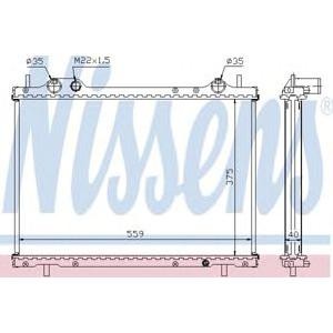 воден радиатор NISSENS 61792A