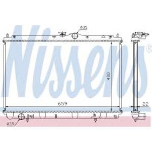 воден радиатор NISSENS 62857A 